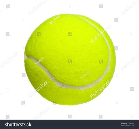 Tennis Ball Close Up Isolated On White Stock Photo 51345988 : Shutterstock