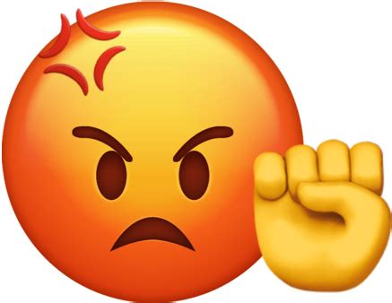 Download Angry Fist Emoji.png | Wallpapers.com