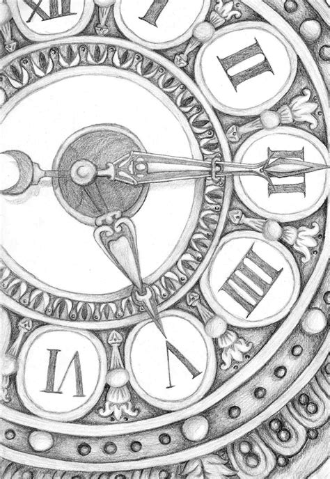 Steampunk Clock Drawing at PaintingValley.com | Explore collection of Steampunk Clock Drawing