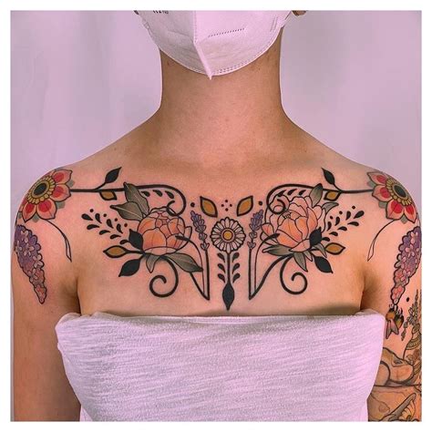 Center chest tattoo ideas photos