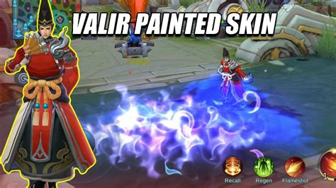 UPCOMING PAINTED SKIN VALIR (REVIEW SKIN) - MOBILE LEGENDS - YouTube