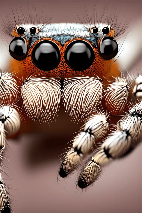 Super Cute Baby Jumping Spider · Creative Fabrica