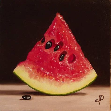 Watermelon Painting Beautiful Jane Palmer Fine Art Egg and A Watermelon ...