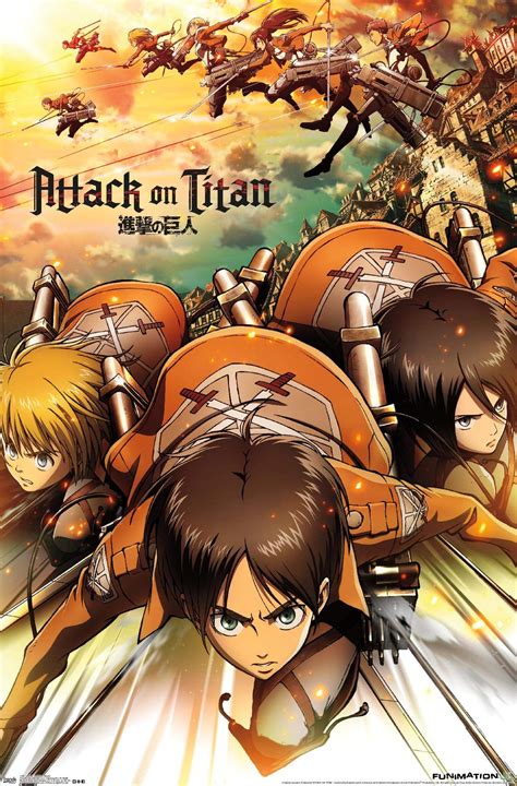 Buy Trends International Attack on Titan - Attack Wall , 22.375" x 34", Unframed Version Online ...