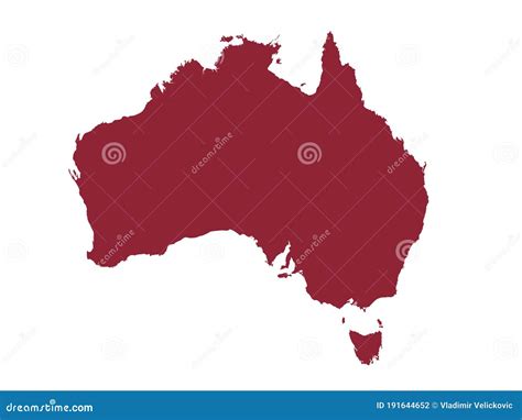 Australia Map - the Commonwealth of Australia Stock Vector ...