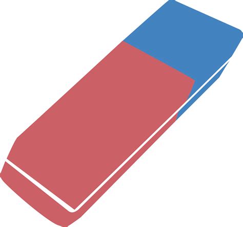 eraser icon on white background. red and blue eraser symbol. rubber sign. flat style. 10750445 ...