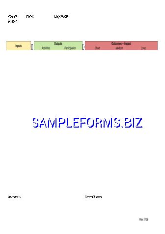 Logic Model Template Excel For Your Needs