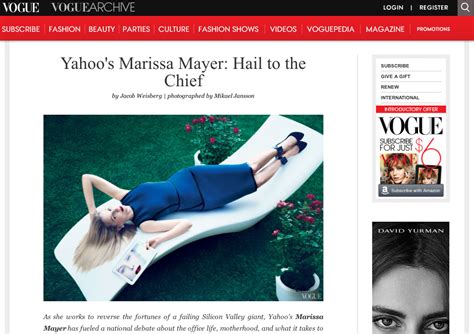 Marissa Mayer Very Much In Vogue