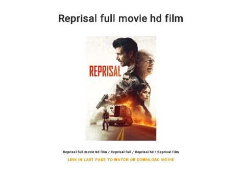 Reprisal full movie hd film