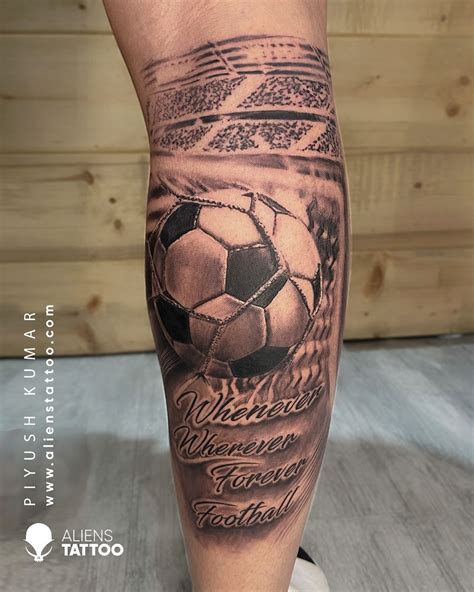 Tattoo Futbol, Soccer Tattoos, Foot Tattoos, Tatoos, Calf Tattoo Men ...