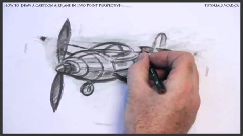 Free cartoon airplane in two perspective drawing tutorial Visual ...