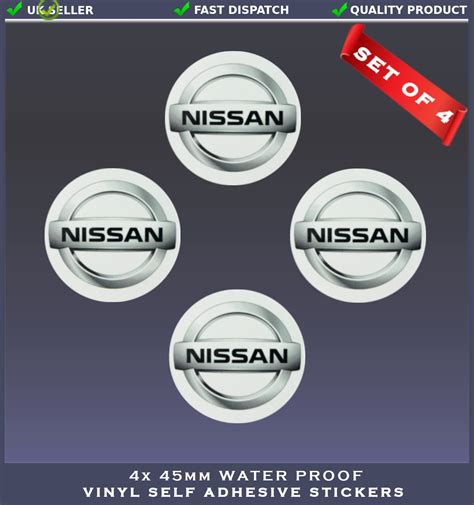 4x Nissan Sticker Nissan Badge Logo Decals Vinyl 45mm Car Motorbike ...