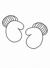 Drawing Mittens Coloring Page  Free Printable Pages sketch template