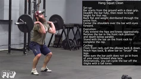 Hang Squat Clean (conditioning) - YouTube