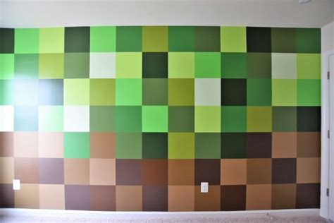 DIY Minecraft Mural – Village & Coast | Minecraft room decor, Minecraft bedroom decor, Minecraft ...