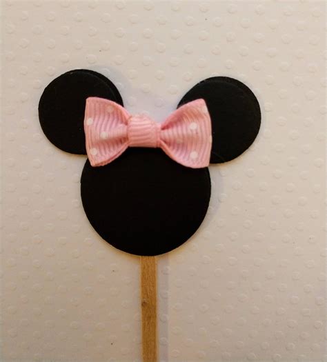 Minnie mouse cupcake toppers Minnie mouse birthday party | Etsy