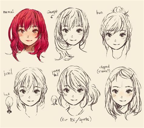 Adorable girl drawing with red hair | How to draw hair, Drawings, Manga ...