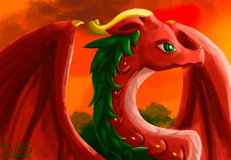 Strawberry Sunset Dragon by dragondrawer5 on DeviantArt