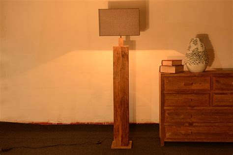 Fadeaushka Modern Wooden Base Floor Lamp - Light Atelier