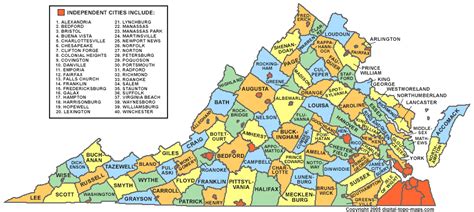 Virginia Counties Map Genealogy - FamilySearch Wiki