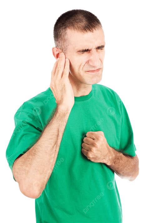 Man Feeling Pain In Ear Problem, Health, Ear, Expression PNG Transparent Image and Clipart for ...