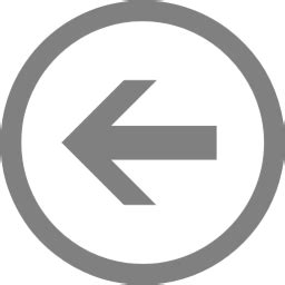 Gray left round icon - Free gray arrow icons