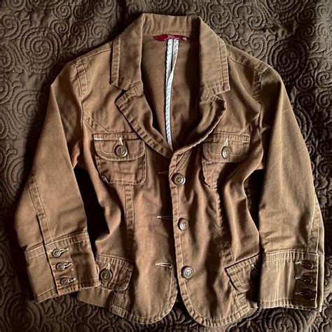 brown button up jacket • size small love this... - Depop