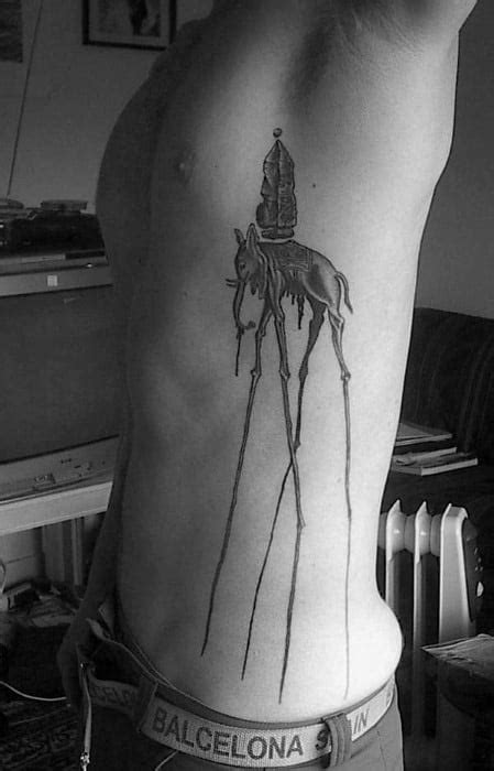 50 Salvador Dali Elephant Tattoo Designs For Men - Painting Ink Ideas