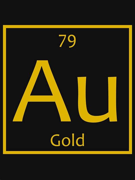 Gold (Au) Chemical Symbol Classic T-Shirt by the-elements | Gold, Au's, Classic t shirts