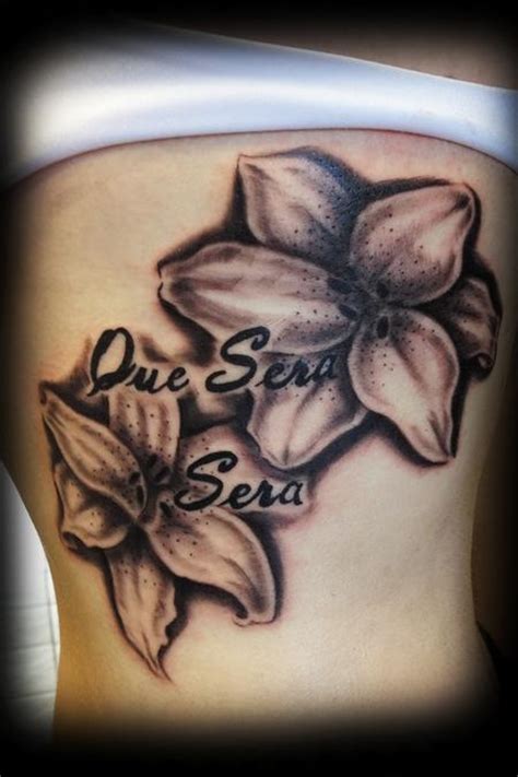 Black and Grey Lily Tattoo by Ricky Borchert: TattooNOW