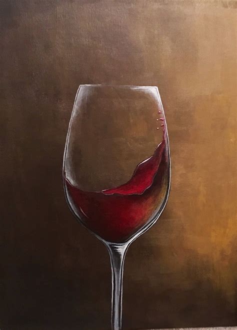 Wine Painting Commission Artwork | Etsy in 2021 | Wine painting, Wine artwork, Wine and canvas
