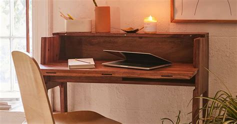 Small Wooden Computer Desks For Home ~ Office Desk Small Spaces Computer Modern Wood Nathan ...