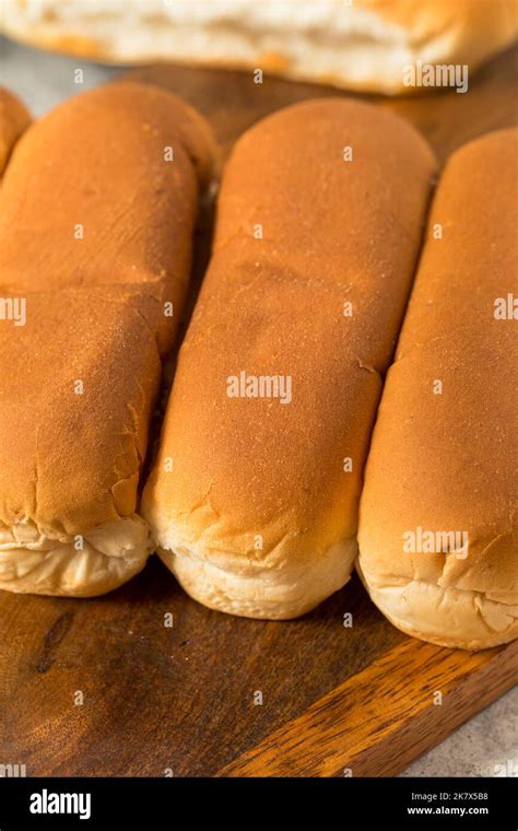 Homemade Baked Hot Dog Buns Ready to Use Stock Photo - Alamy