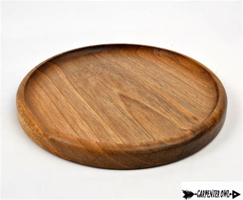 Walnut Wooden Plate, Wooden Dinner Plate, Natural Kitchen Equipment - Etsy