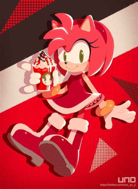 Karasuno’s (Sonic Team artist) artwork of Amy Rose! : r/SEGA