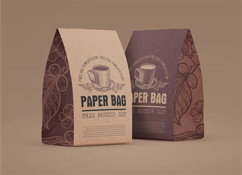 Free Craft Paper Coffee Bag Mockup Psd Good Mockups - vrogue.co