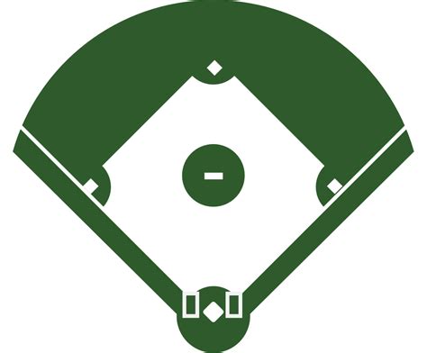 Baseball diamond 36646143 Vector Art at Vecteezy