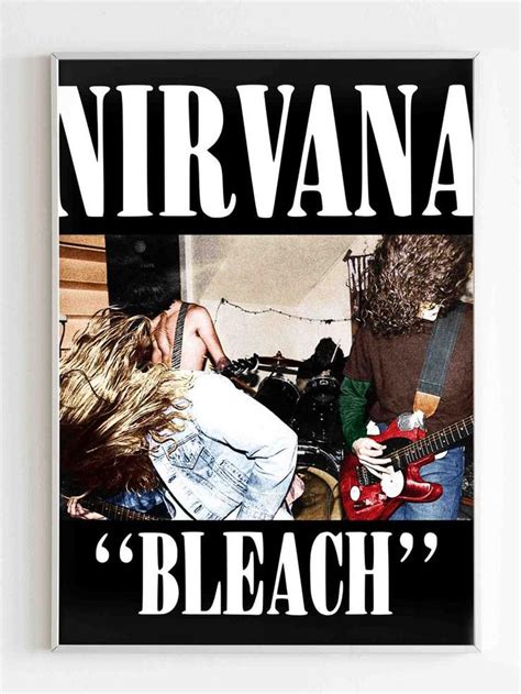 Nirvana Bleach Album Cover Poster | Nirvana album cover, Album covers ...