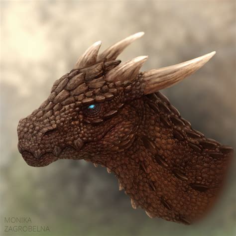 Realistic Dragon Head