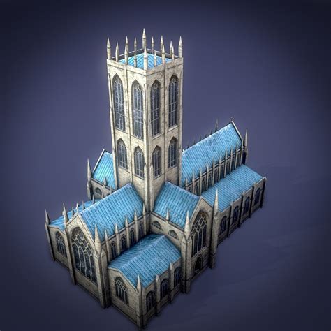 3D model Doncaster Minster Church VR / AR / low-poly | CGTrader