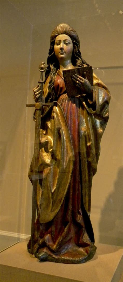 Saint Catherine: (Late 1400’s) Unknown artist from the Swabia, German culture.