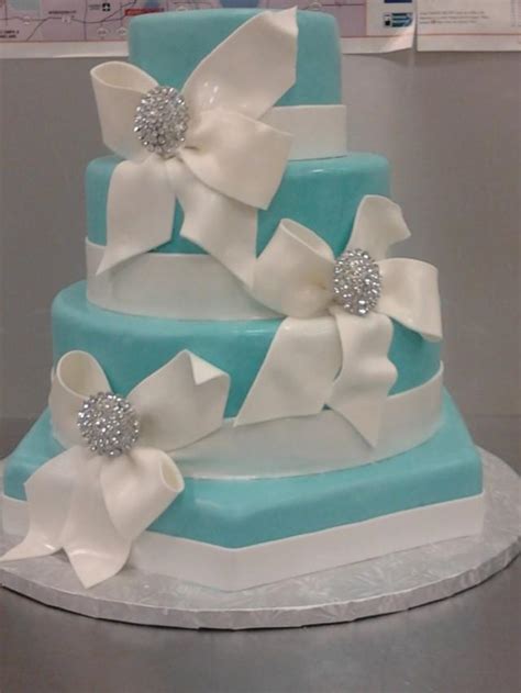 Tiffany Blue Wedding - Tiffany Blue Wedding Cake #2059885 - Weddbook