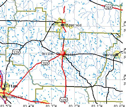 Ocilla, Georgia (GA 31774) profile: population, maps, real estate, averages, homes, statistics ...