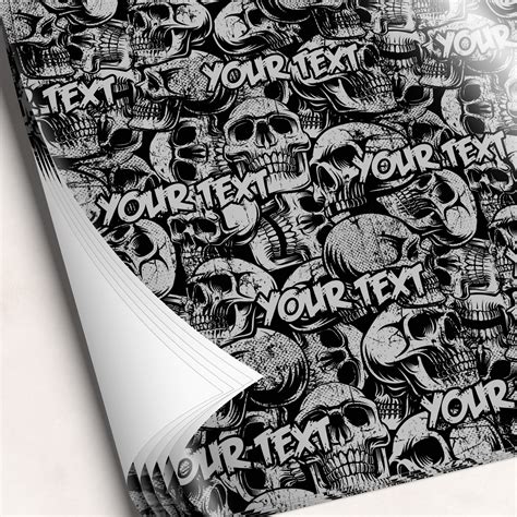 Skulls Wrapping Paper Sheets (Personalized) - YouCustomizeIt