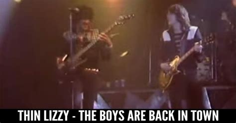 Thin Lizzy – The Boys Are Back In Town – Classic Rock Guitar