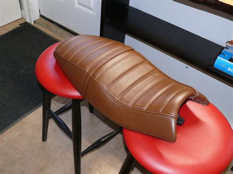 Custom leather motorcycle seat. - Upholstery Shop - Quality Reupholstery & Restoration