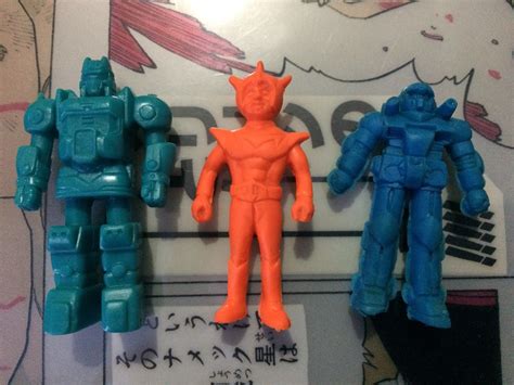 Vintage 90s Japan Sentai M.U.S.C.L.E Kinkeshi Rubber Toys Muscleman Muscles Keshi Eraser Figure ...