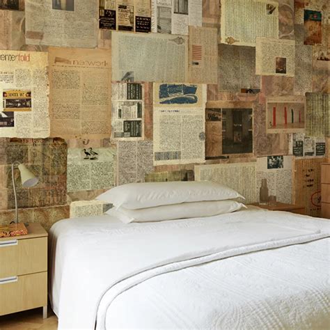 Free shipping Nostalgia newsprint paper non woven bedroom wallpaper Art large mural Custom Size ...