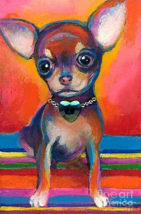 Chihuahua painting | Chihuahua art, Dog portraits art, Dog paintings