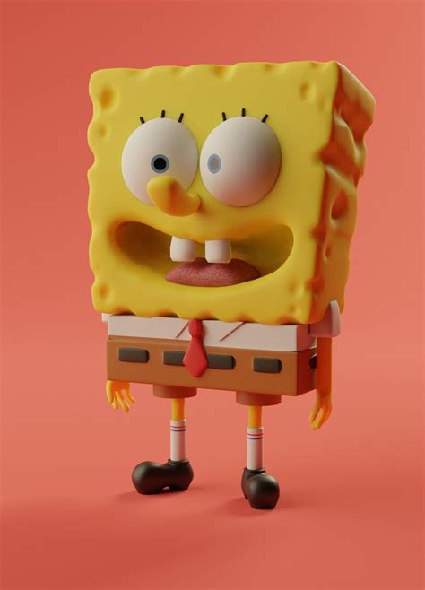 Spongebob 3d Model Rigged Cgtrader - IMAGESEE